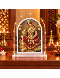 Maa Manasa L Shape Acrylic Showpiece 3 X 3.5 Inch For Home, Office And Car (F176519)