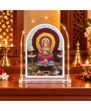 Lord Ganesha L Shape Acrylic Showpiece 3 X 3.5 Inch For Home, Office And Car (F176522)