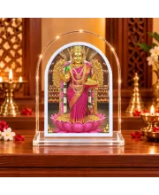 Goddess Lakshmi L Shape Acrylic Showpiece 3 X 3.5 Inch For Home, Office And Car (F176523)