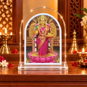 Goddess Lakshmi L Shape Acrylic Showpiece 3 X 3.5 Inch For Home, Office And Car (F176523) Goddess Lakshmi L Shape Acrylic Showpiece 3 X 3.5 Inch For Home, Office And Car (F176523)