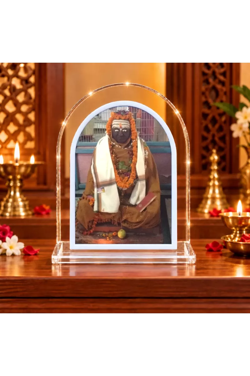 Trailanga Swami L Shape Acrylic Showpiece 3 X 3.5 Inch For Home, Office And Car (F176524)