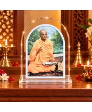 A.C. Bhaktivedanta Swami Prabhupad L Shape Acrylic Showpiece 3 X 3.5 Inch For Home, Office And Car (F176527)