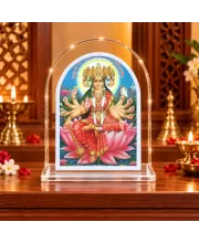 Mata Gayatri L Shape Acrylic Showpiece 3 X 3.5 Inch For Home, Office And Car (F176540)