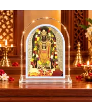 Lord Venkateswara L Shape Acrylic Showpiece 3 X 3.5 Inch For Home, Office And Car (F176542)