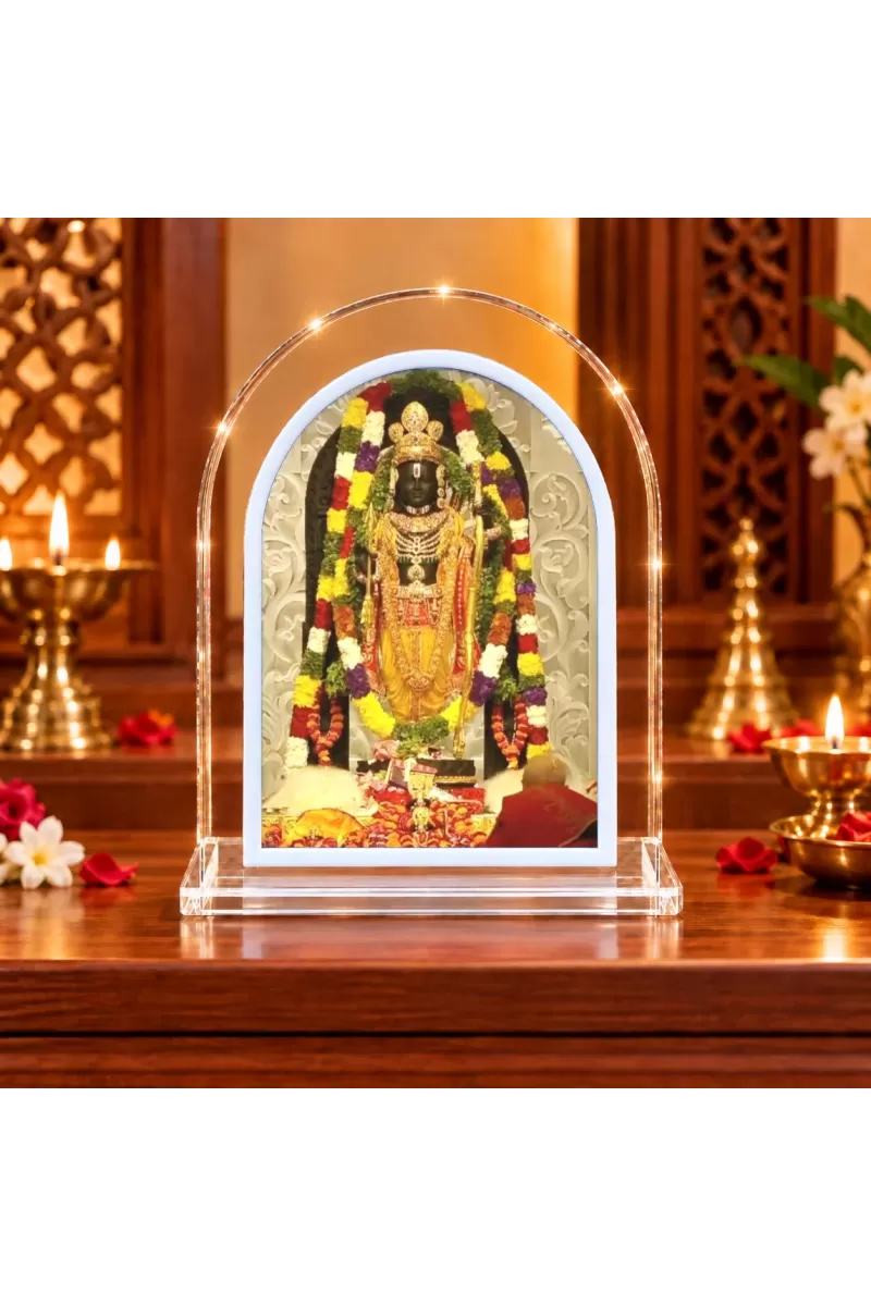 Lord Venkateswara L Shape Acrylic Showpiece 3 X 3.5 Inch For Home, Office And Car (F176542)
