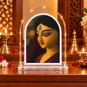 Durga Maa L Shape Acrylic Showpiece 3 X 3.5 Inch For Home, Office And Car (F176543) Durga Maa L Shape Acrylic Showpiece 3 X 3.5 Inch For Home, Office And Car (F176543)