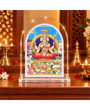 Santoshi Maa L Shape Acrylic Showpiece 3 X 3.5 Inch For Home, Office And Car (F176544)