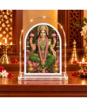 Goddess Lakshmi L Shape Acrylic Showpiece 3 X 3.5 Inch For Home, Office And Car (F176546)