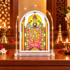 Lord Tirupati L Shape Acrylic Showpiece 3 X 3.5 Inch For Home, Office And Car (F176564) Lord Tirupati L Shape Acrylic Showpiece 3 X 3.5 Inch For Home, Office And Car (F176564)
