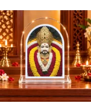 Khatu Shyam L Shape Acrylic Showpiece 3 X 3.5 Inch For Home, Office And Car (F176565)