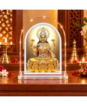 Goddess Lakshmi L Shape Acrylic Showpiece 3 X 3.5 Inch For Home, Office And Car (F176566)