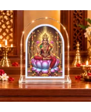 Maha Lakshmi L Shape Acrylic Showpiece 3 X 3.5 Inch For Home, Office And Car (F176571)