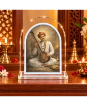 Shree Namdev Maharaj L Shape Acrylic Showpiece 3 X 3.5 Inch For Home, Office And Car (F176573)