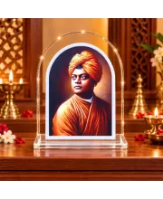 Swami Vivekananda L Shape Acrylic Showpiece 3 X 3.5 Inch For Home, Office And Car (F176574)