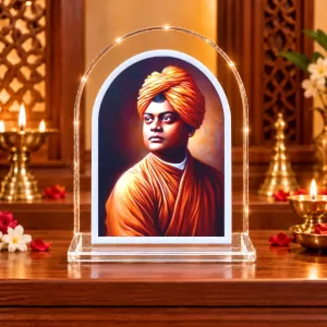 Swami Vivekananda L Shape Acrylic Showpiece 3 X 3.5 Inch For Home, Office And Car (F176574) Swami Vivekananda L Shape Acrylic Showpiece 3 X 3.5 Inch For Home, Office And Car (F176574)
