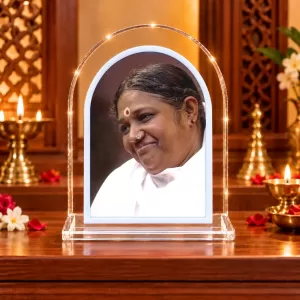 Mata Amritanandamayi L Shape Acrylic Showpiece 3 X 3.5 Inch For Home, Office And Car (F176580) Mata Amritanandamayi L Shape Acrylic Showpiece 3 X 3.5 Inch For Home, Office And Car (F176580)