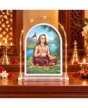 Adi Guru Shankaracharya L Shape Acrylic Showpiece 3 X 3.5 Inch For Home, Office And Car (F176584)