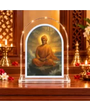 Swami Vivekananda L Shape Acrylic Showpiece 3 X 3.5 Inch For Home, Office And Car (F176585)