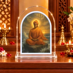 Swami Vivekananda L Shape Acrylic Showpiece 3 X 3.5 Inch For Home, Office And Car (F176585) Swami Vivekananda L Shape Acrylic Showpiece 3 X 3.5 Inch For Home, Office And Car (F176585)