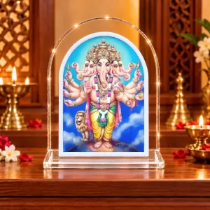 Lord Ganesha L Shape Acrylic Showpiece 3 X 3.5 Inch For Home, Office And Car (F176592) Lord Ganesha L Shape Acrylic Showpiece 3 X 3.5 Inch For Home, Office And Car (F176592)
