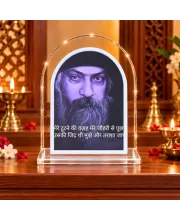 Osho L Shape Acrylic Showpiece 3 X 3.5 Inch For Home, Office And Car (F176598)