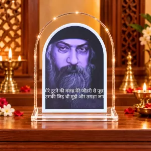 Osho L Shape Acrylic Showpiece 3 X 3.5 Inch For Home, Office And Car (F176598) Osho L Shape Acrylic Showpiece 3 X 3.5 Inch For Home, Office And Car (F176598)