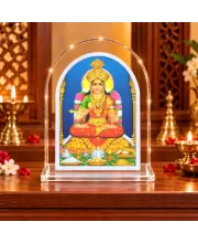 Goddess Lakshmi L Shape Acrylic Showpiece 3 X 3.5 Inch For Home, Office And Car (F176599)