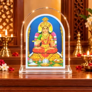 Goddess Lakshmi L Shape Acrylic Showpiece 3 X 3.5 Inch For Home, Office And Car (F176599)
