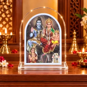 Lord Shiv Parvati L Shape Acrylic Showpiece 3 X 3.5 Inch For Home, Office And Car (F176603) Lord Shiv Parvati L Shape Acrylic Showpiece 3 X 3.5 Inch For Home, Office And Car (F176603)