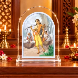 Shravan Kumar L Shape Acrylic Showpiece 3 X 3.5 Inch For Home, Office And Car (F176605)