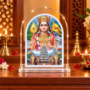 Lord Murugan L Shape Acrylic Showpiece 3 X 3.5 Inch For Home, Office And Car (F176607) Lord Murugan L Shape Acrylic Showpiece 3 X 3.5 Inch For Home, Office And Car (F176607)