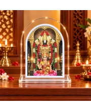God Venkatswar L Shape Acrylic Showpiece 3 X 3.5 Inch For Home, Office And Car (F176608)