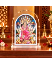 Ma Manasa L Shape Acrylic Showpiece 3 X 3.5 Inch For Home, Office And Car (F176609)