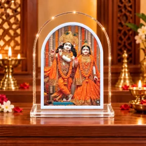 Radha Krishna L Shape Acrylic Showpiece 3 X 3.5 Inch For Home, Office And Car (F176611) Radha Krishna L Shape Acrylic Showpiece 3 X 3.5 Inch For Home, Office And Car (F176611)