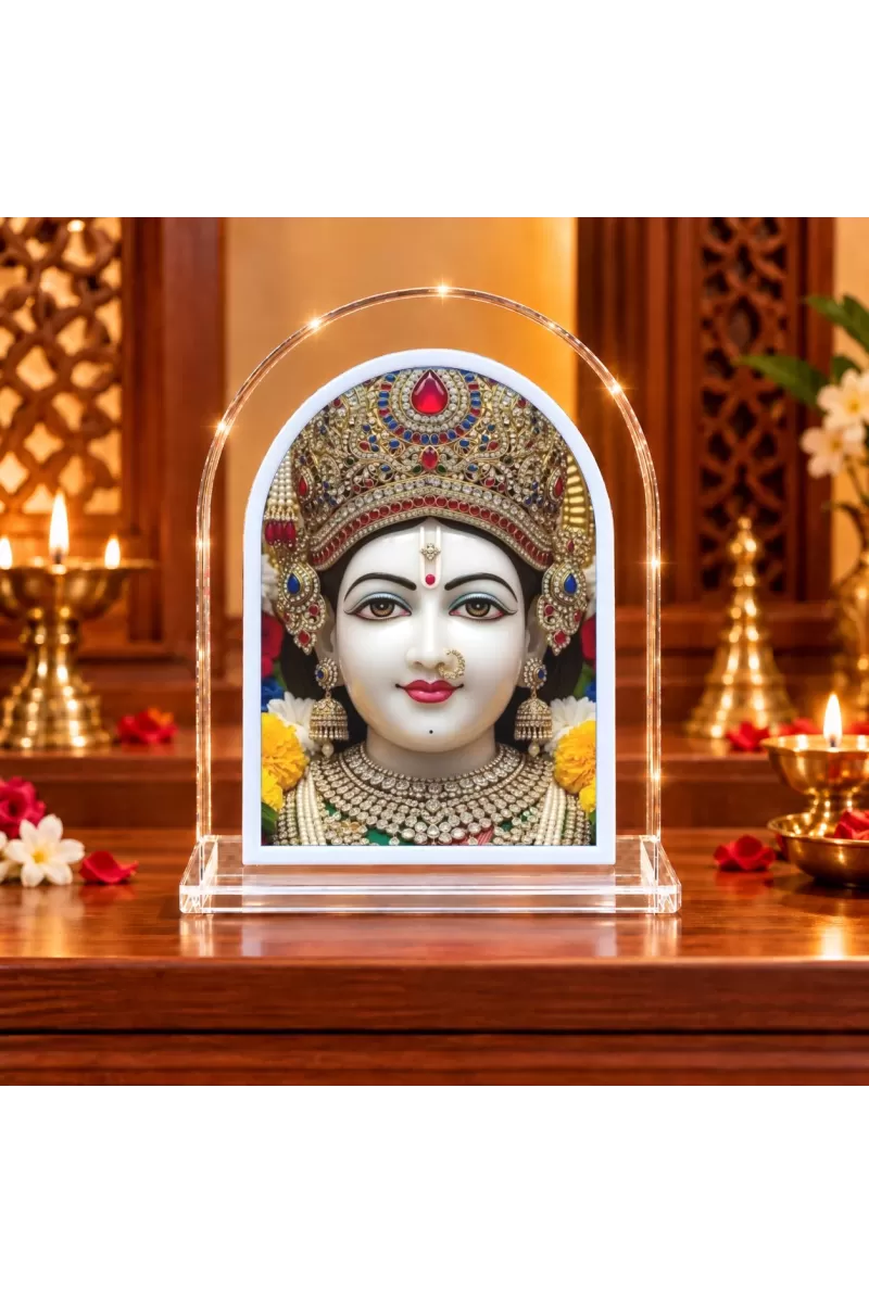 Lord Ram L Shape Acrylic Showpiece 3 X 3.5 Inch For Home, Office And Car (F176626)