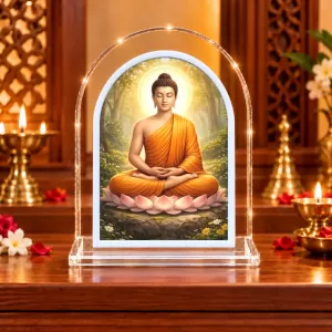 Buddha L Shape Acrylic Showpiece 3 X 3.5 Inch For Home, Office And Car (F176635) Buddha L Shape Acrylic Showpiece 3 X 3.5 Inch For Home, Office And Car (F176635)