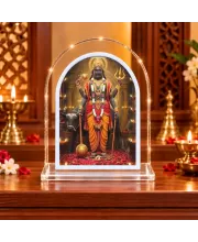 Lord Shani Dev L Shape Acrylic Showpiece 3 X 3.5 Inch For Home, Office And Car (F176636)