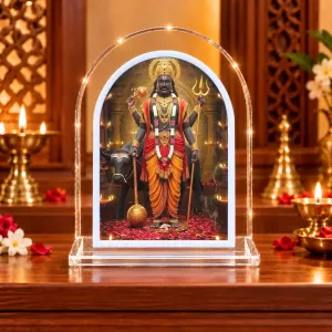 Lord Shani Dev L Shape Acrylic Showpiece 3 X 3.5 Inch For Home, Office And Car (F176636) Lord Shani Dev L Shape Acrylic Showpiece 3 X 3.5 Inch For Home, Office And Car (F176636)