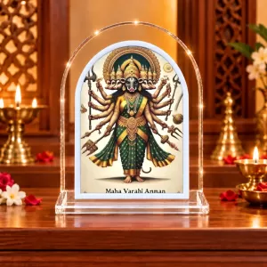 Maha Varahi Amman L Shape Acrylic Showpiece 3 X 3.5 Inch For Home, Office And Car (F176637)