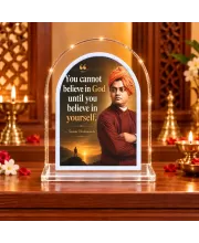 Swami Vivekananda L Shape Acrylic Showpiece 3 X 3.5 Inch For Home, Office And Car (F176638)