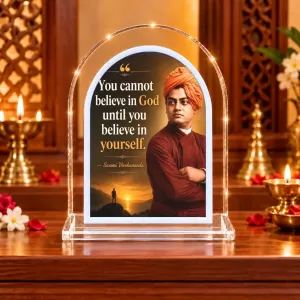 Swami Vivekananda L Shape Acrylic Showpiece 3 X 3.5 Inch For Home, Office And Car (F176638) Swami Vivekananda L Shape Acrylic Showpiece 3 X 3.5 Inch For Home, Office And Car (F176638)