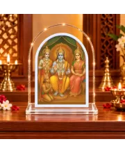 Ram Darbar L Shape Acrylic Showpiece 3 X 3.5 Inch For Home, Office And Car (F176639)