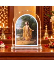 Chait L Shape Acrylic Showpiece 3 X 3.5 Inch For Home, Office And Car (F176644)