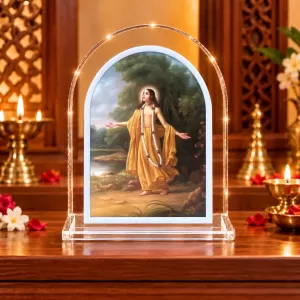 Chait L Shape Acrylic Showpiece 3 X 3.5 Inch For Home, Office And Car (F176644)