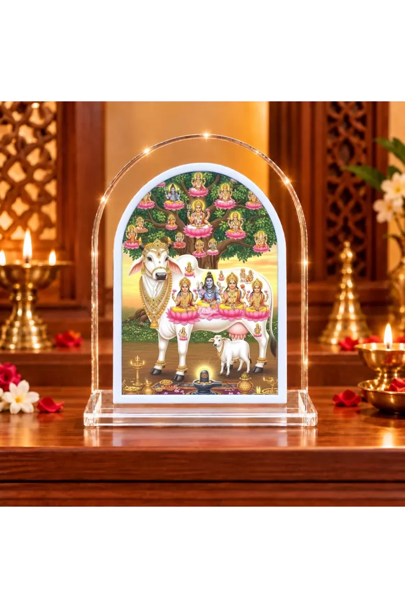 Kam L Shape Acrylic Showpiece 3 X 3.5 Inch For Home, Office And Car (F176647)