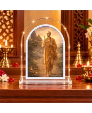Lord Shree Chaitannya L Shape Acrylic Showpiece 3 X 3.5 Inch For Home, Office And Car (F176649)