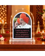 Narendra Modi L Shape Acrylic Showpiece 3 X 3.5 Inch For Home, Office And Car (F176653)