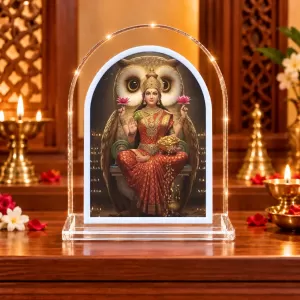 Lakshmi Maa L Shape Acrylic Showpiece 3 X 3.5 Inch For Home, Office And Car (F176656) Lakshmi Maa L Shape Acrylic Showpiece 3 X 3.5 Inch For Home, Office And Car (F176656)