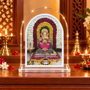 Lord Ganesha L Shape Acrylic Showpiece 3 X 3.5 Inch For Home, Office And Car (F176657) Lord Ganesha L Shape Acrylic Showpiece 3 X 3.5 Inch For Home, Office And Car (F176657)