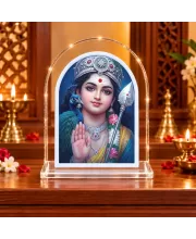 God Kartikeya L Shape Acrylic Showpiece 3 X 3.5 Inch For Home, Office And Car (F176659)